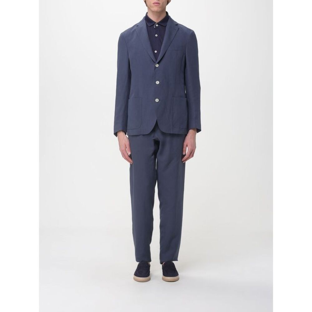 Eleventy Suit Men Blue